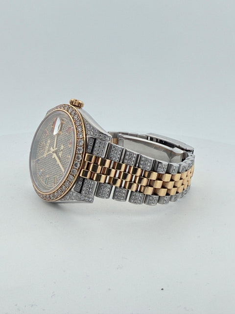 Rolex Datejust 41mm VVS1 custom diamond set