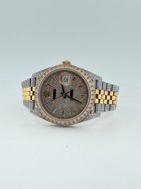 Rolex Datejust 41mm VVS1 custom diamond set