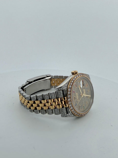 Rolex Datejust 41mm VVS1 custom diamond set