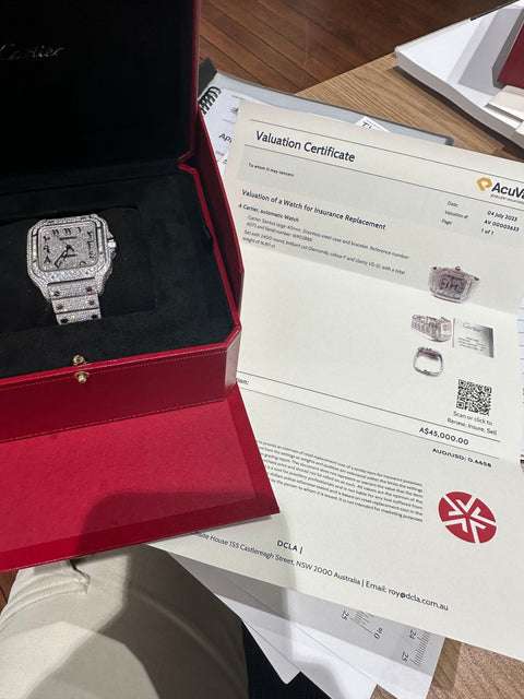 2017 Cartier Santos Flooded