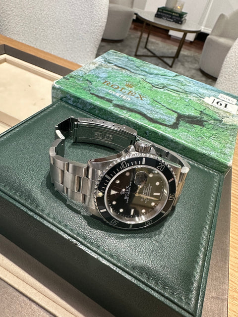 1990 Rolex Submariner Date 40mm Black Stainless Steel
