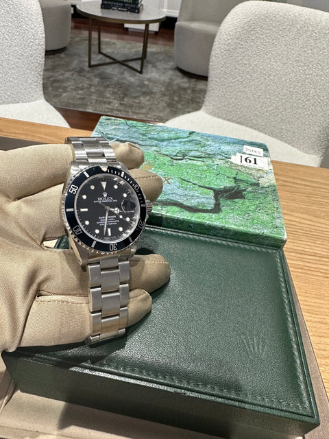1990 Rolex Submariner Date 40mm Black Stainless Steel