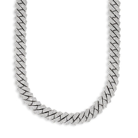 3 Row Diamond Square Miami Cuban Chain