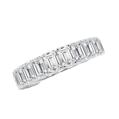 5 ctw Emerald Lab Grown Diamond Eternity Band