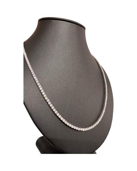 8PT 55CM White Gold Tennis Chain