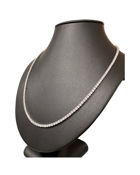 8PT 55CM White Gold Tennis Chain