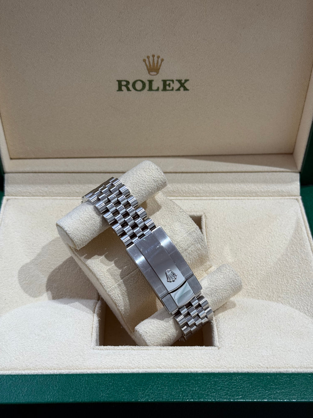 2022 Rolex DateJust 41 Blue Roman Dial Oyster 126334 White Gold Fluted Bezel