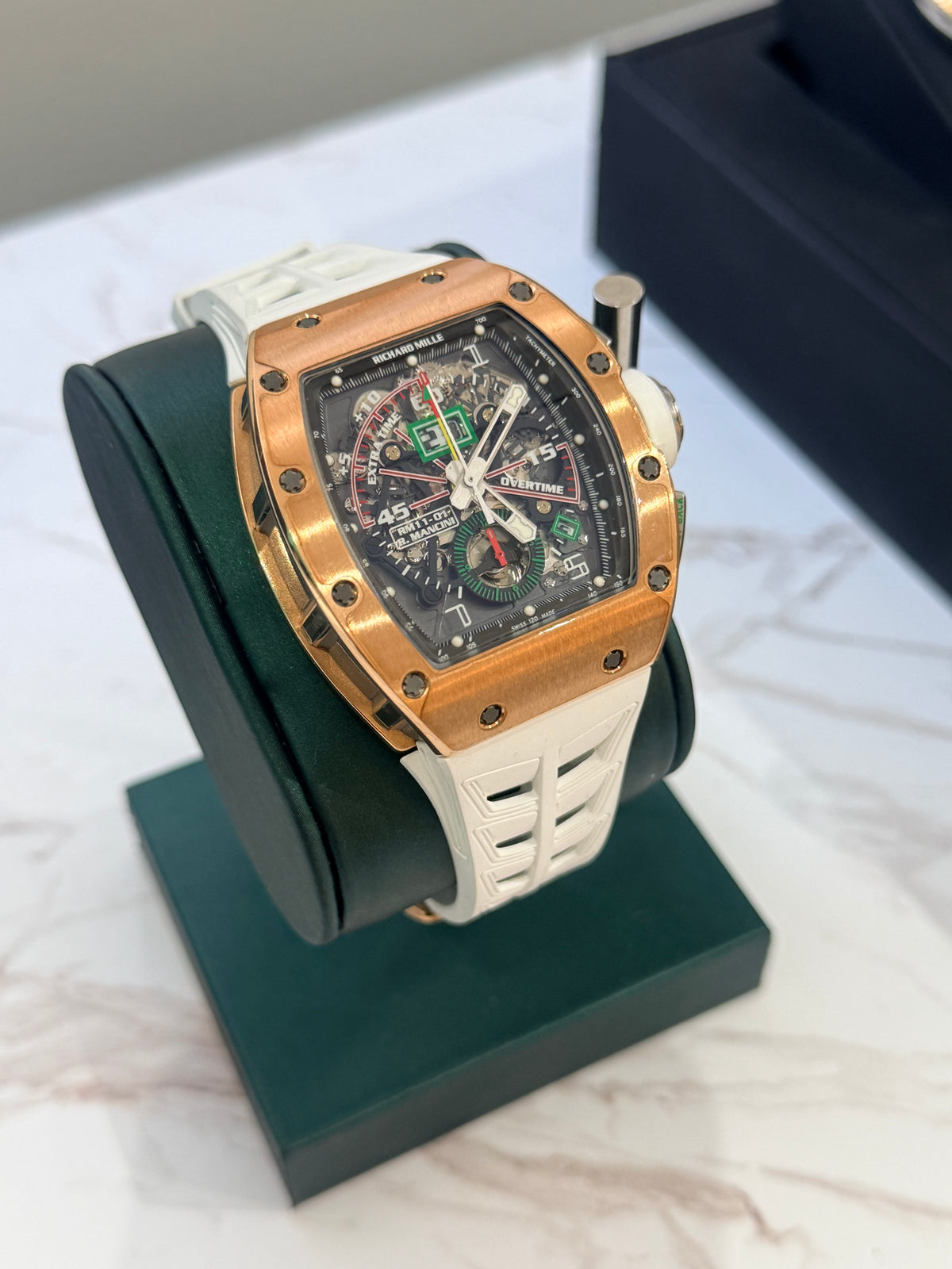 2018 Richard Mille RM 11-01 Roberto Mancini – 18K Rose Gold – Full Set