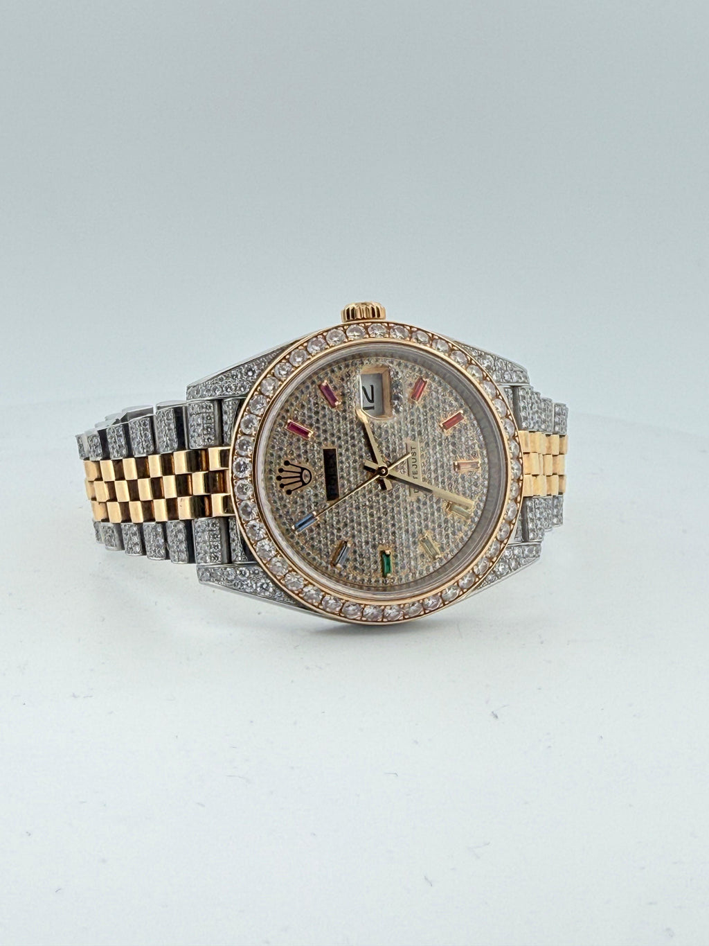 Rolex Datejust 41mm VVS1 custom diamond set