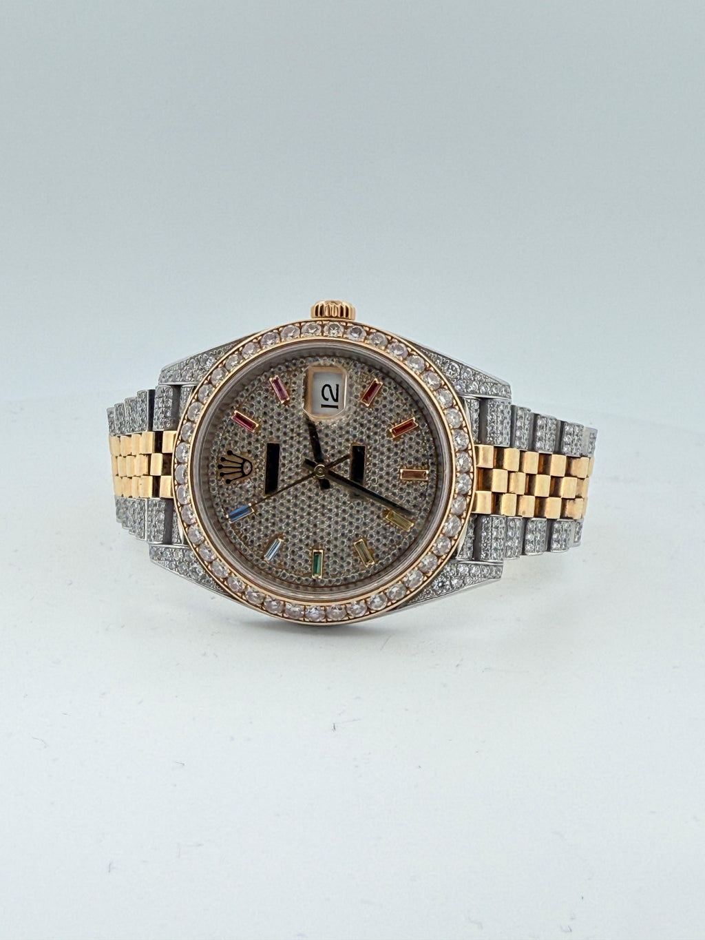 Rolex Datejust 41mm VVS1 custom diamond set