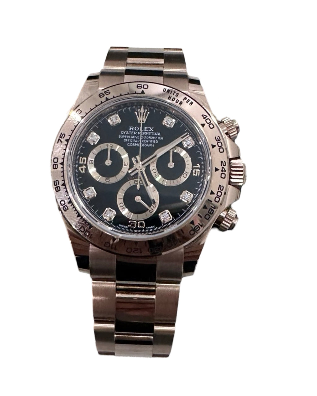 2023 Rolex Daytona Rose Gold Black Diamond Dial 116505 - Like New
