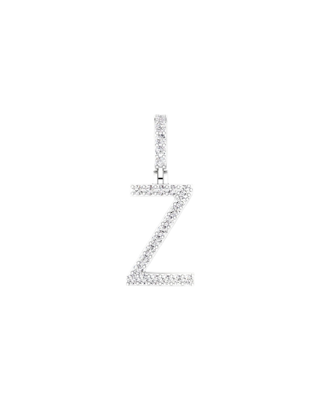 14KT Gold Z Letter Diamond Pendant