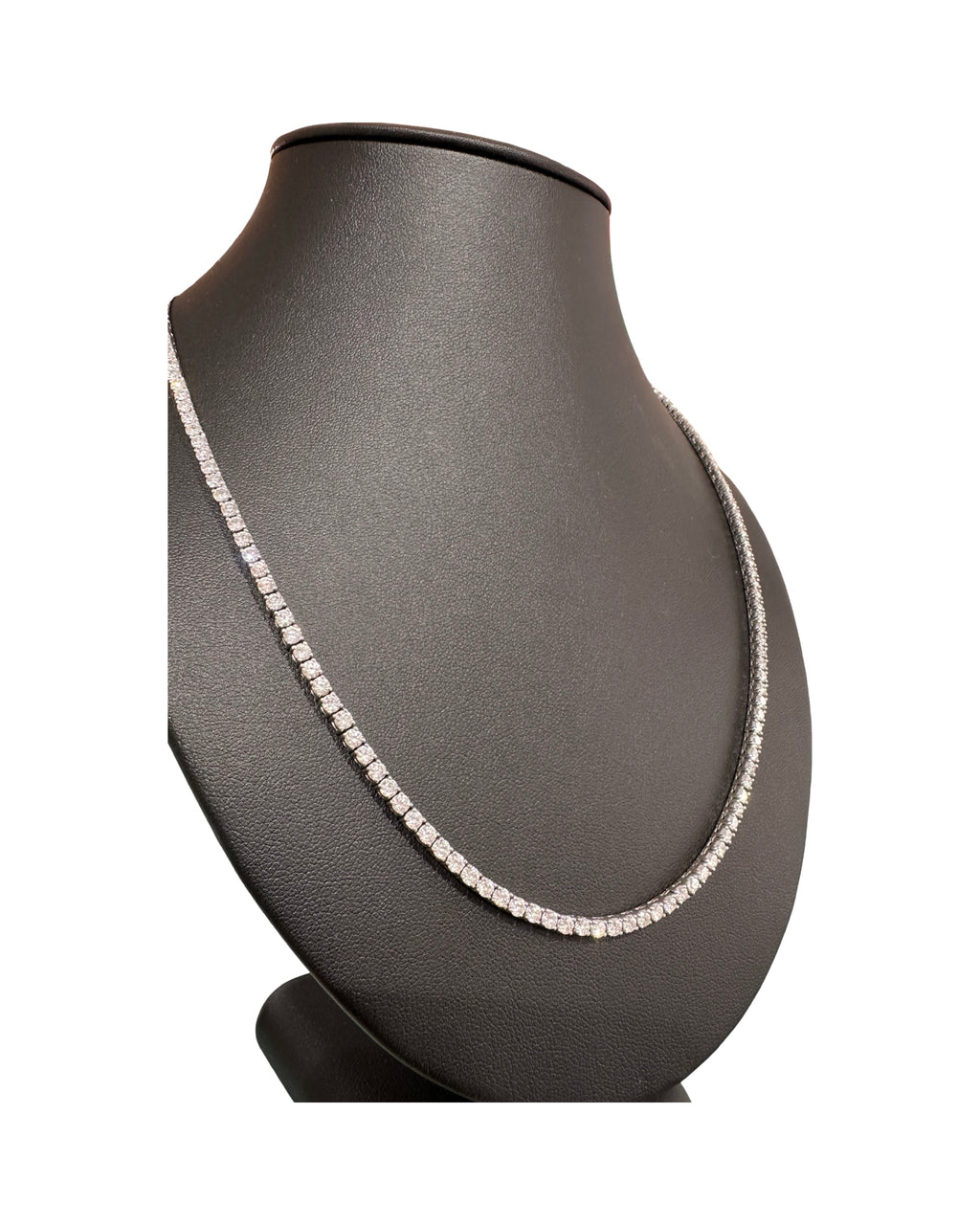 8PT 55CM White Gold Tennis Chain